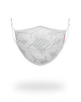 SHARK CHECK (WHITE) FACE MASK | Sprayground Limited Offer