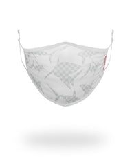 SHARK CHECK (WHITE) FACE MASK | Sprayground Limited Offer
