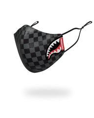 SHARKS IN PARIS (GRAY) VEGAN LEATHER FACE MASK | Sprayground Bargain