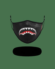 ADULT SHARK LOGO (BLACK) FORM-FITTING FACE MASK | Sprayground Outlets