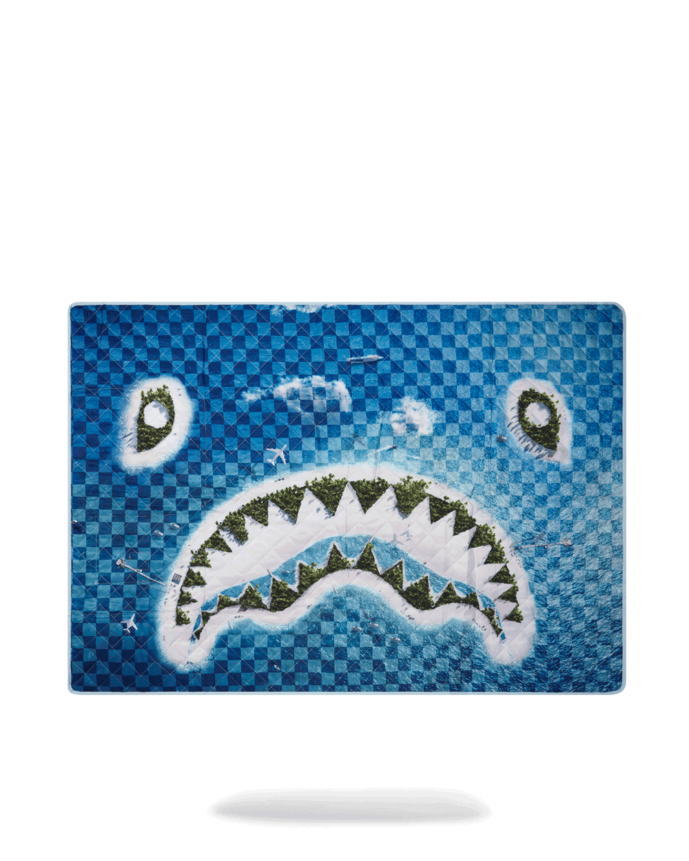 SHARK ISLAND PACKABLE BEACH MAT BLANKET WATER RESISTANT CONVERTIBLE TO | Sprayground Savings