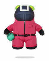 SQUID GAME COLLAB PINK SOLDIERS BEAR BACKPACK | Sprayground Bargain