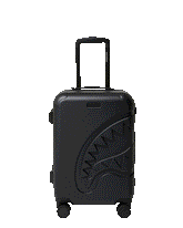 THE JOURNEY BEGINS SHARKITECTURE CARRY-ON LUGGAGE BLACK WITH EXTRA STI | Sprayground On Sale