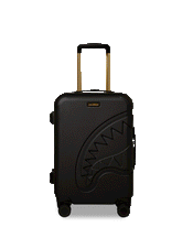 REALITY CHECK SHARKITECTURE CARRY-ON JETBLACK LUGGAGE (GOLD HARDWARE) | Sprayground On Sale