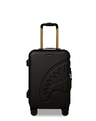 REALITY CHECK SHARKITECTURE CARRY-ON JETBLACK LUGGAGE (GOLD HARDWARE) | Sprayground On Sale