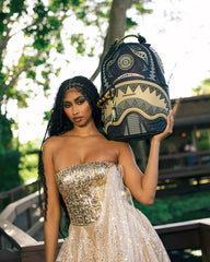A.I. AFRICAN INTELLIGENCE SHARKS OF THE GOLD OCEAN BACKPACK - SANDFLOW | Sprayground Special Offer
