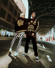 A.I.9 AFRICAN INTELLIGENCE GUILDED LEOPARD - SANDFLOWER COLLAB VARSITY | Sprayground Discounted