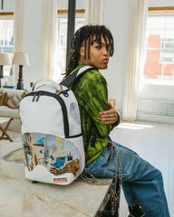 OFFICIAL BASQUIAT ACQUE PERICOLOSE 1981 BACKPACK (DLXV) | Sprayground On Sale