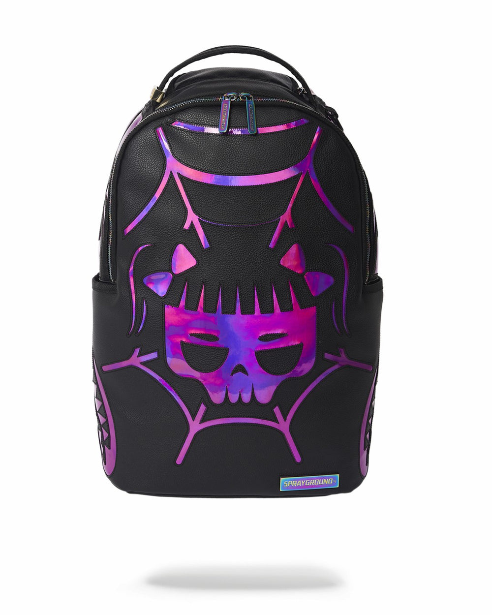 CAZZU IRIDESCENT CUT & SEW SPIDER SKULL SHARK BACKPACK (DLXV) | Sprayground Value Deal