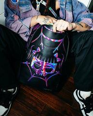 CAZZU IRIDESCENT CUT & SEW SPIDER SKULL SHARK BACKPACK (DLXV) | Sprayground Value Deal