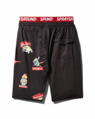 PATCH ALL-IN CORTO SWIM TRUNKS (BLACK) | Sprayground Savings