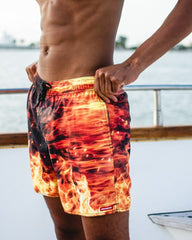 CAMO FIRE SHOTO SWIM TRUNKS | Sprayground Limited Offer