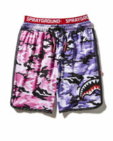 SPLIT CAMO CORTO SWIM TRUNKS | Sprayground On Sale