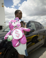 PINK PUNK MONEYBEAR TEDDYBEAR BACKPACK | Sprayground Discounted