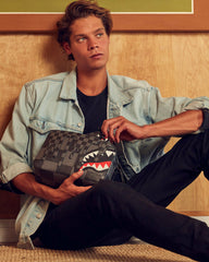 XTC GREY SHARKS IN PARIS TOILETRY BAG | Sprayground Exclusive Deal