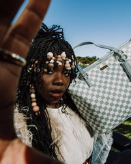 KNIT SHARKS IN PARIS IN CREAM TOTE | Sprayground On Sale