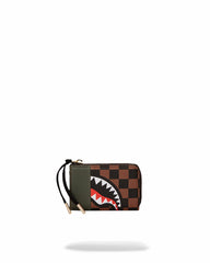 EXTERIOR GOLD ZIP POCKET SHARKS IN PARIS WALLET | Sprayground Value Deal