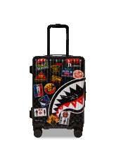GLOBAL MOGUL UNLIMITED MILES SHARKNAUTICS HARDSHELL CARRY-ON LUGGAGE | Sprayground Hot Deal