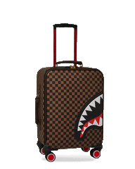 EXTERIOR GOLD ZIP POCKET SHARKS IN PARIS JETSETTER CARRY-ON LUGGAGE | Sprayground Sale