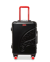 MOLDED SHARKITECTURE BLACK HARDSHELL CARRY-ON LUGGAGE | Sprayground Discounted