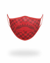 SHARKS IN PARIS (RED) FORM-FITTING MASK | Sprayground Hot Deal