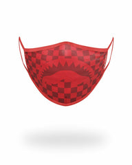 SHARKS IN PARIS (RED) FORM-FITTING MASK | Sprayground Hot Deal