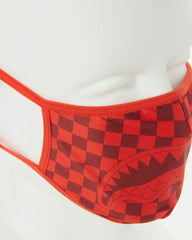SHARKS IN PARIS (RED) FORM-FITTING MASK | Sprayground Hot Deal