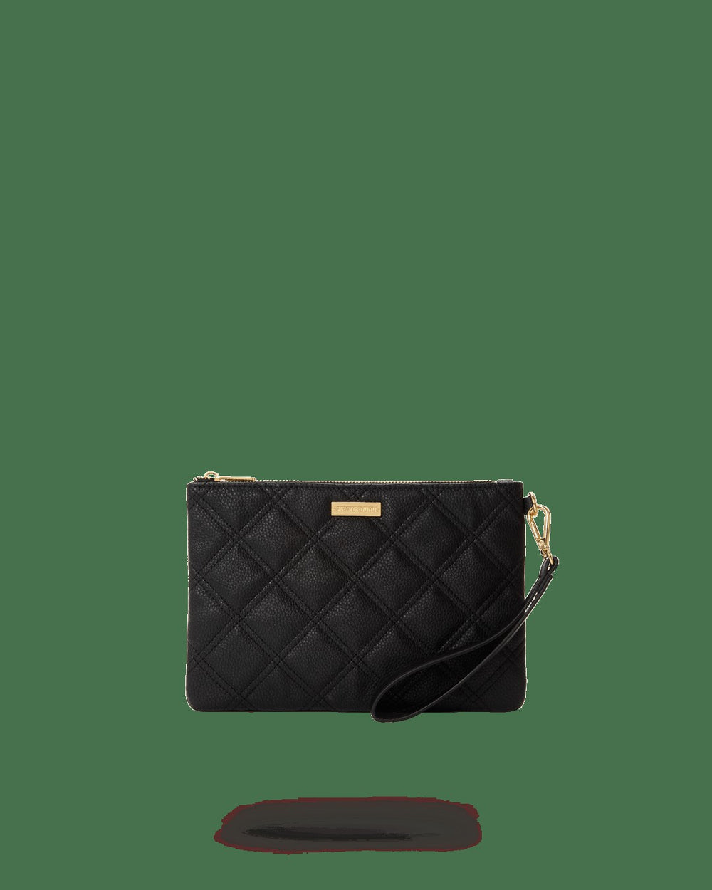 NOIR QUILT GOLD CHAIN SHARK CROSSOVER CLUTCH | Sprayground Hot Deal