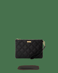 NOIR QUILT GOLD CHAIN SHARK CROSSOVER CLUTCH | Sprayground Hot Deal