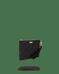 NOIR QUILT GOLD CHAIN SHARK CROSSOVER CLUTCH | Sprayground Hot Deal