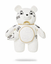 RIVIERA LE BLANC GOLD CHAIN MONEYBEAR TEDDYBEAR BACKPACK | Sprayground Limited Offer