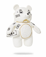 RIVIERA LE BLANC GOLD CHAIN MONEYBEAR TEDDYBEAR BACKPACK | Sprayground Limited Offer