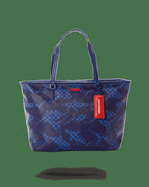 SHARK CHECK (BLUE) TOTE | Sprayground Sale