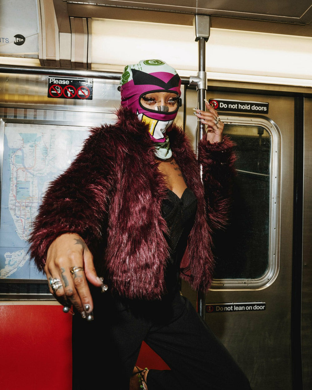 MONEY BOY SKI MASK (PURPLE) | Sprayground Hot Deal