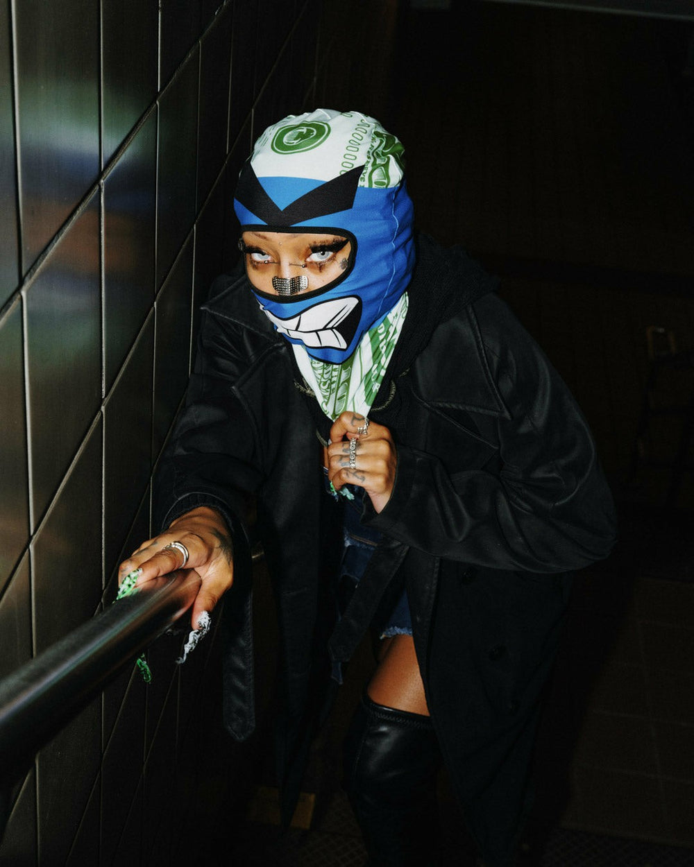 MONEY BOY SKI MASK (BLUE) | Sprayground Limited Offer