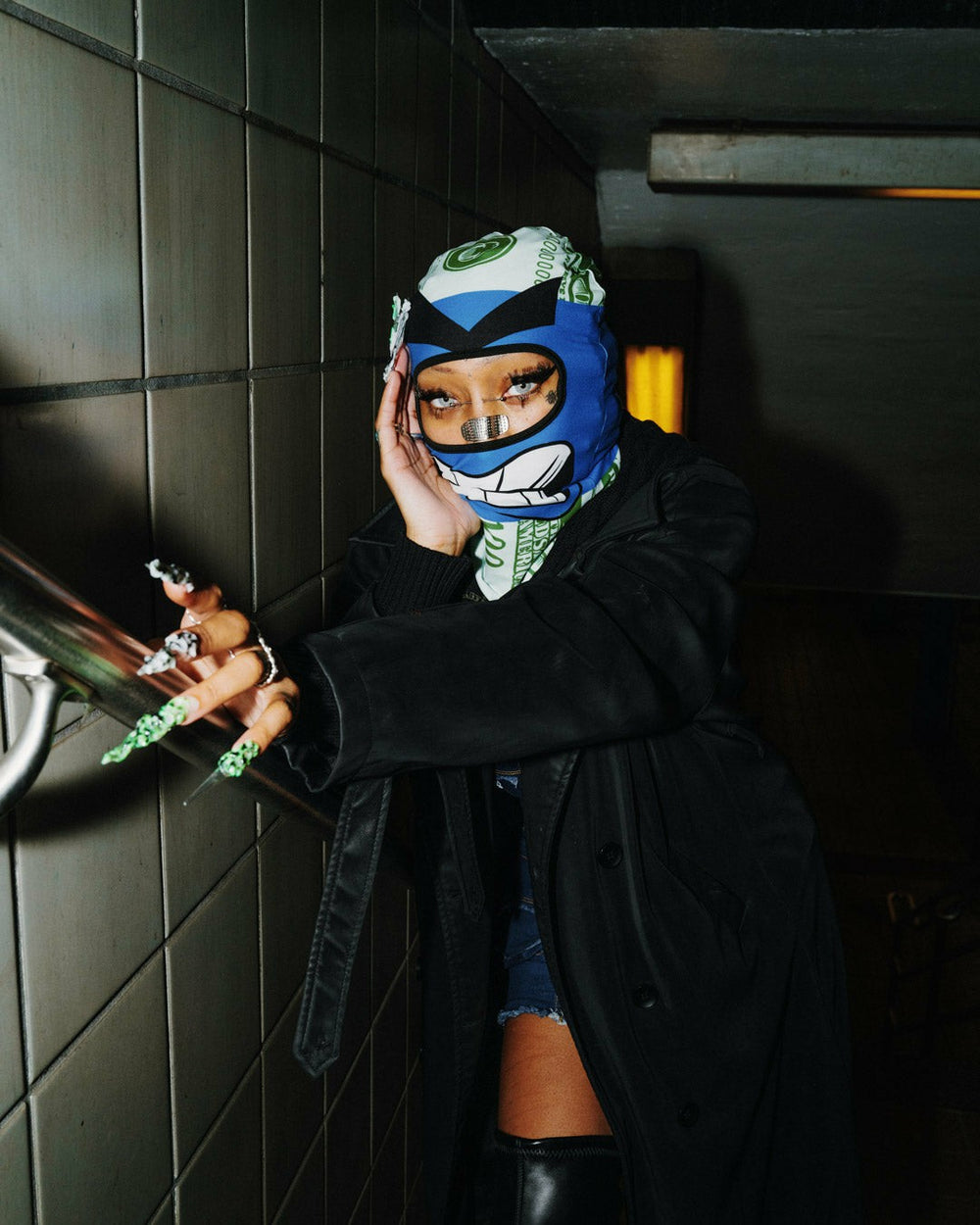MONEY BOY SKI MASK (BLUE) | Sprayground Limited Offer