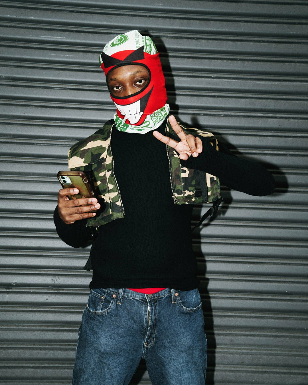 MONEY BOY SKI MASK (RED) | Sprayground Discounted