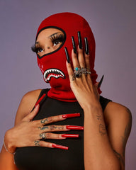 SHARK CENTRAL SKI MASK (RED) | Sprayground On Sale