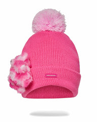 PINK LIL BEAR PUFF BEANIE | Sprayground Savings