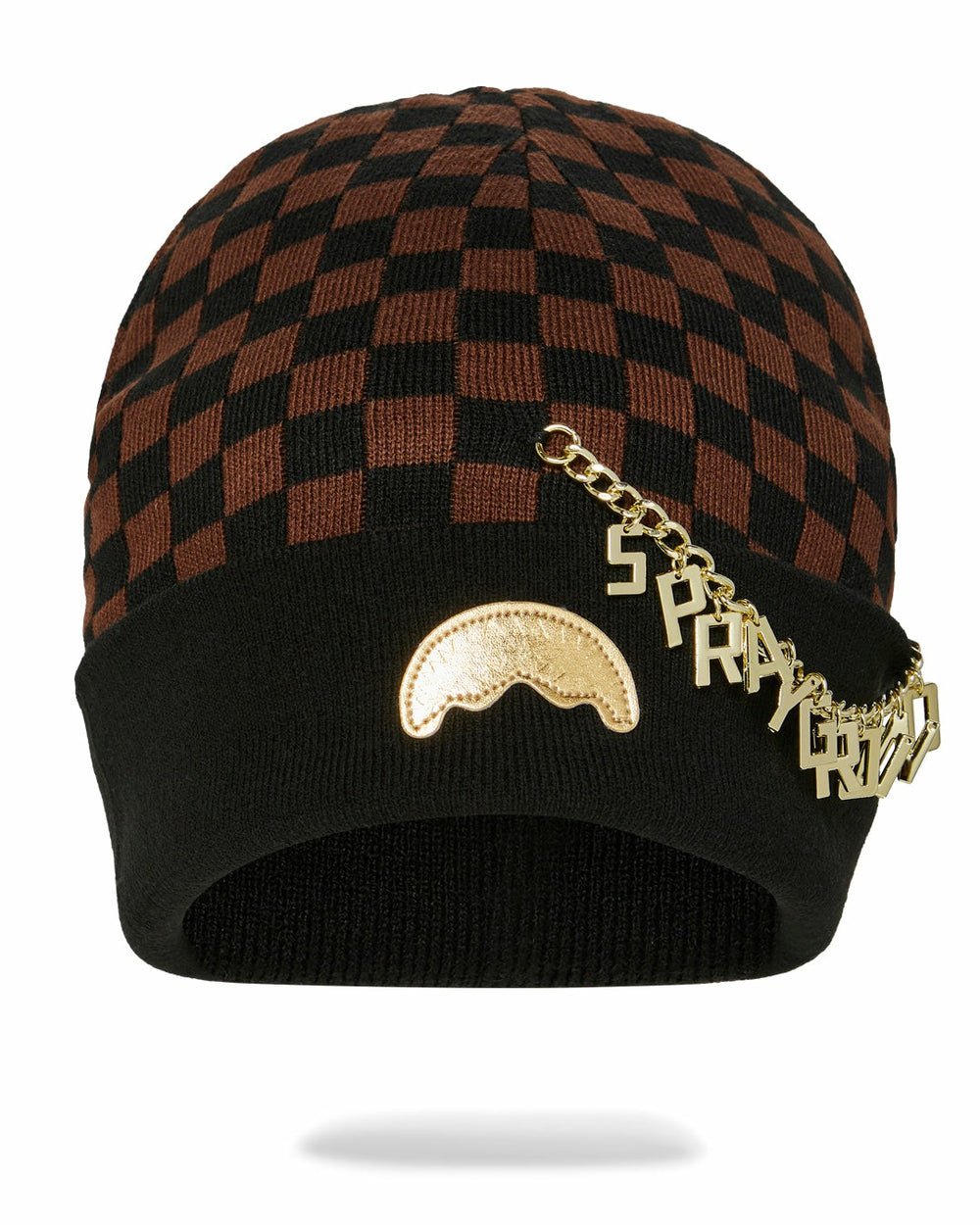 GOLD CHAIN CHECK BEANIE | Sprayground Value Deal