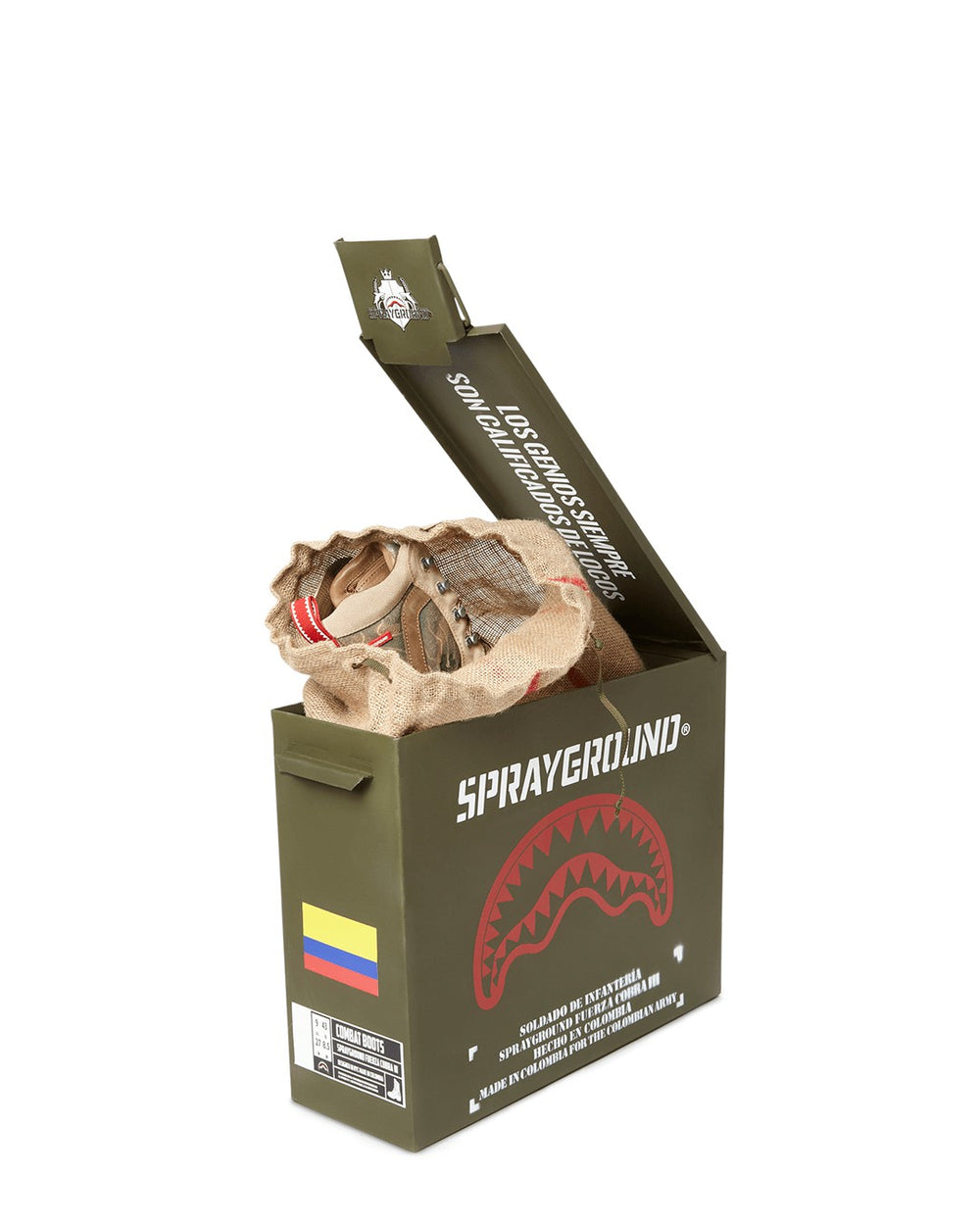 CAMO TERRAIN FUERZA COBRA PARATROOPER BOOTS - MADE IN COLOMBIA NUMBERE | Sprayground Limited Offer