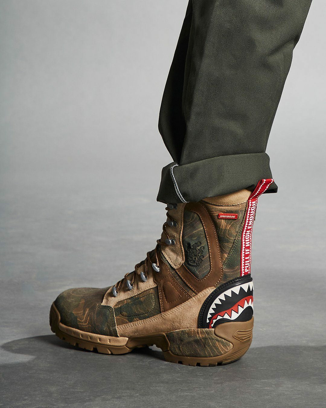 CAMO TERRAIN FUERZA COBRA PARATROOPER BOOTS - MADE IN COLOMBIA NUMBERE | Sprayground Limited Offer