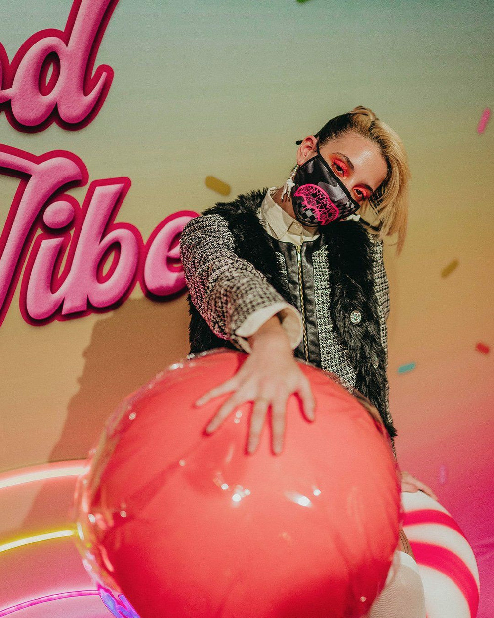 3AM PINK DRIP FACE MASK | Sprayground Hot Deal