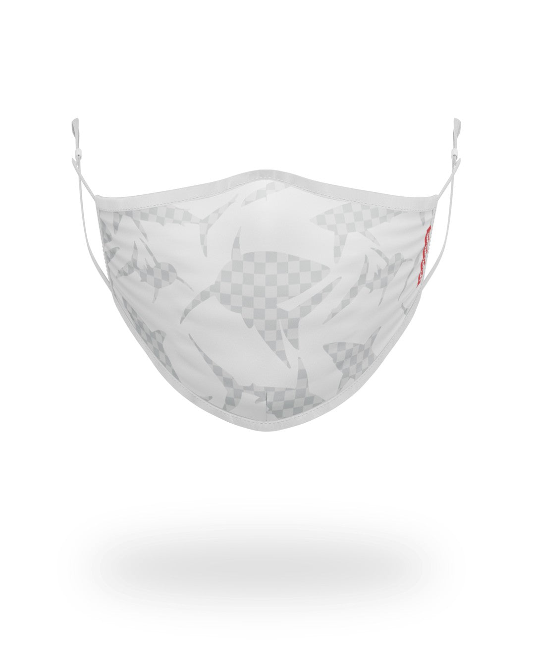SHARK CHECK (WHITE) FACE MASK | Sprayground Limited Offer