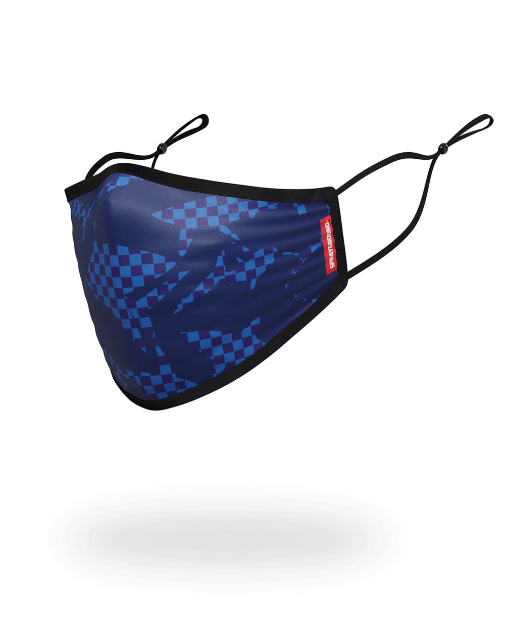 SHARK CHECK (BLUE) FACE MASK | Sprayground Special Offer
