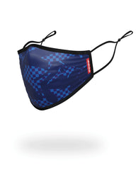 SHARK CHECK (BLUE) FACE MASK | Sprayground Special Offer
