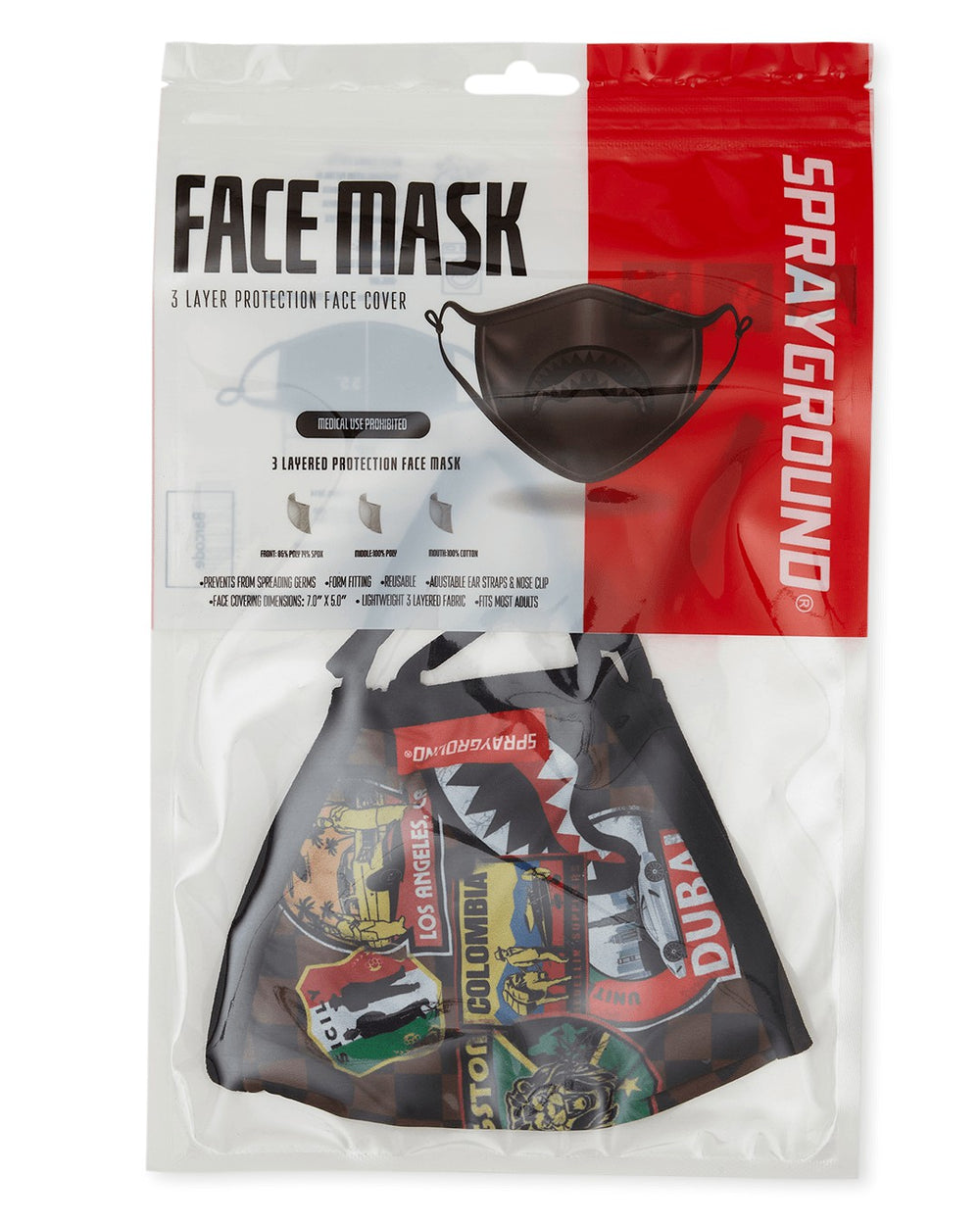 GLOBAL MOGUL FACE MASK | Sprayground Outlets
