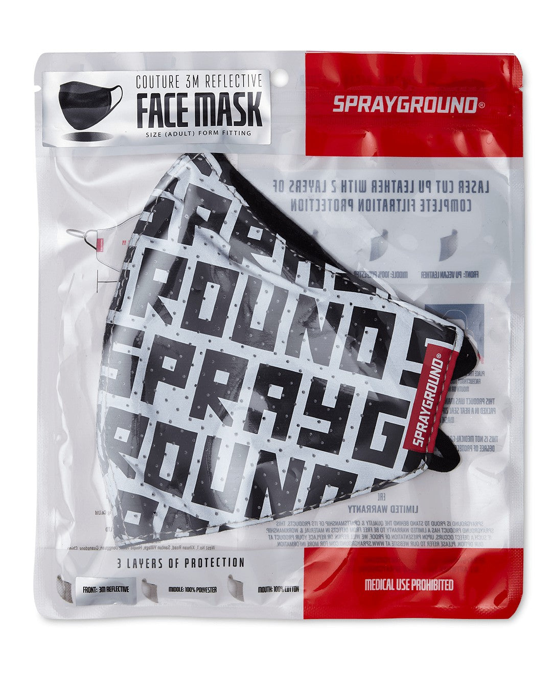 SPRAYGROUND INFINITI 3M REFLECTIVE FACE MASK | Sprayground Limited Offer