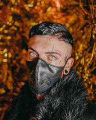 MIDNIGHT SHARK VEGAN LEATHER FACEMASK | Sprayground Special Offer