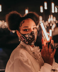 SHARKFLOWER VEGAN LEATHER FACE MASK | Sprayground Discounted